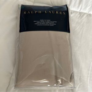 Ralph Lauren Cotton Queen Flat Sheet